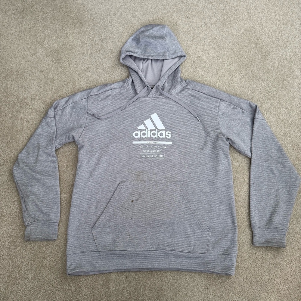 Adidas ClimaWarm For Creators Only Gray Sweatshirt Hoodie